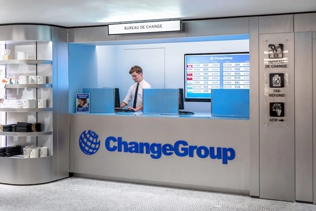 A ChangeGroup bureau de change, modern and welcoming.