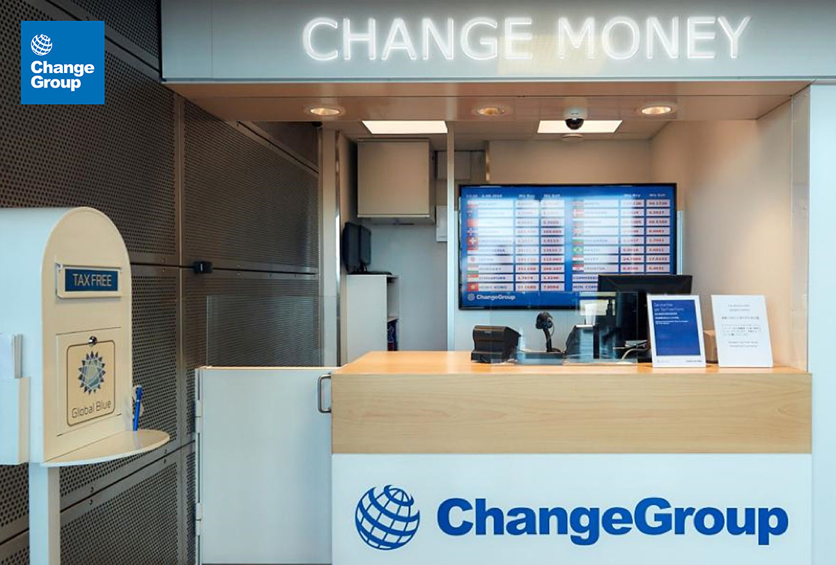 ChangeGroup's Tax Refunds shop at Helsinki Aiport.